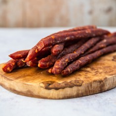 Alternative view of Spicy cider chorizo pokers with local mature Cheddar Subscription